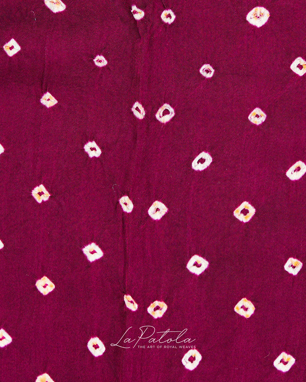 Red Ajrakh Border Bandhej Saree