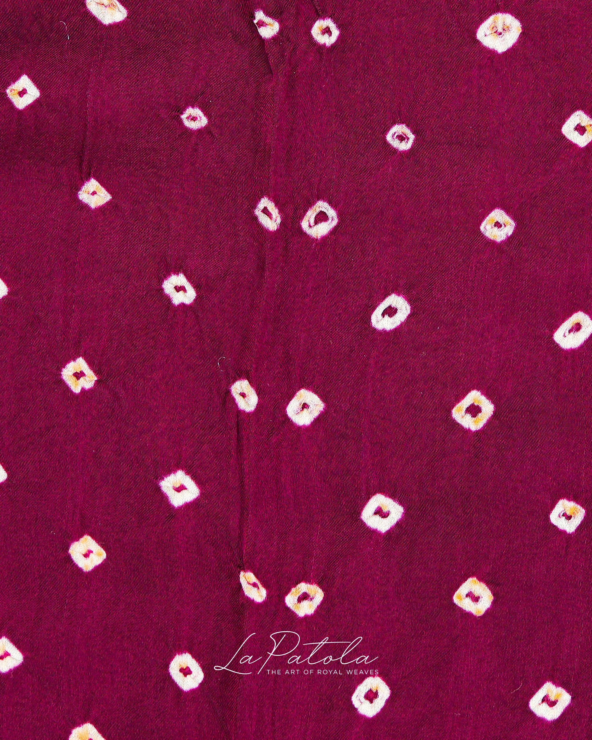 Red Ajrakh Border Bandhej Saree