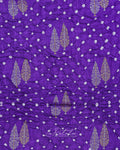 Violet Zari Buti Bandhej Saree