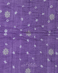 Lavender Jacquard Bandhej Saree