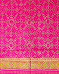 Rani Pink Navratan Patola Saree