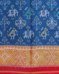 Cobalt Blue Mukti Figure Patola Saree