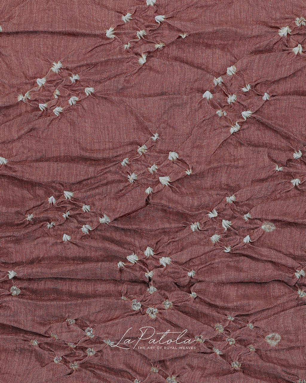 Mauve Floral Buti Bandhej Saree