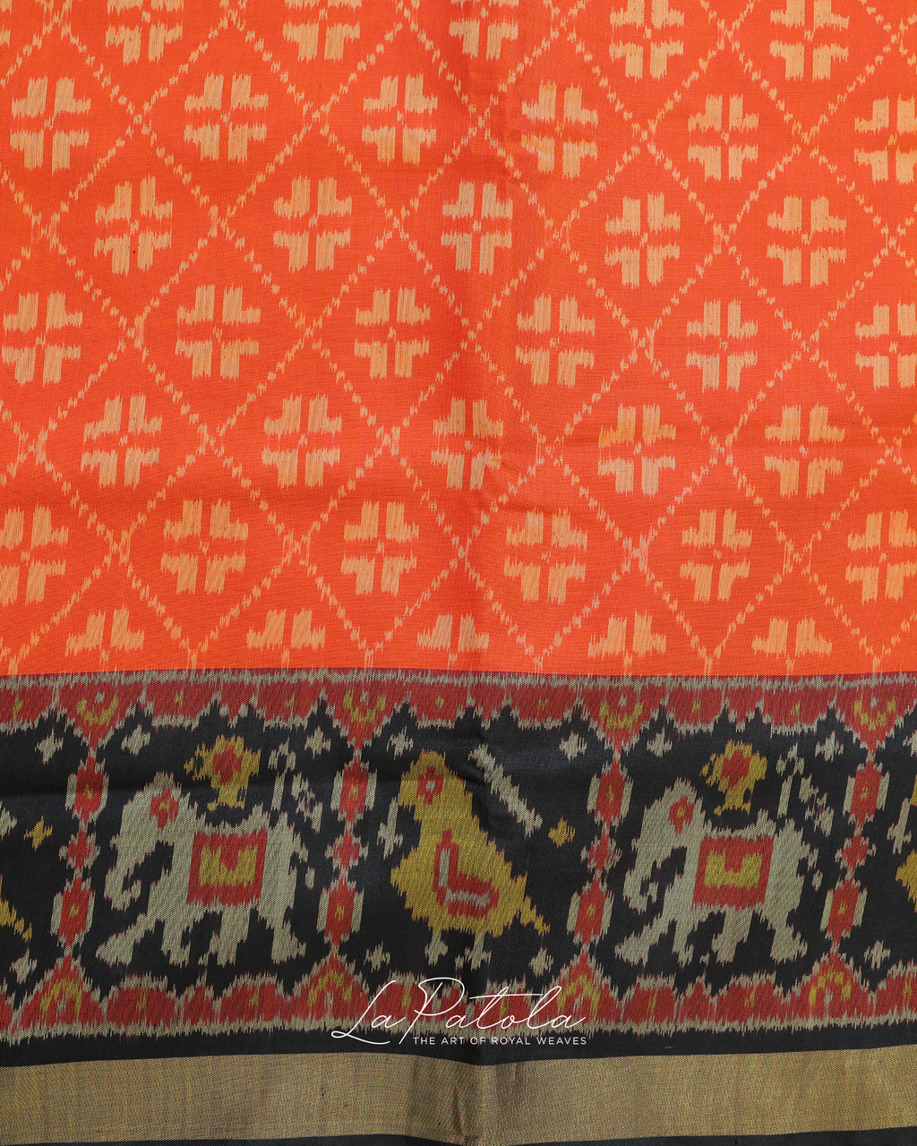 Orange Manek Chowk Patola Saree