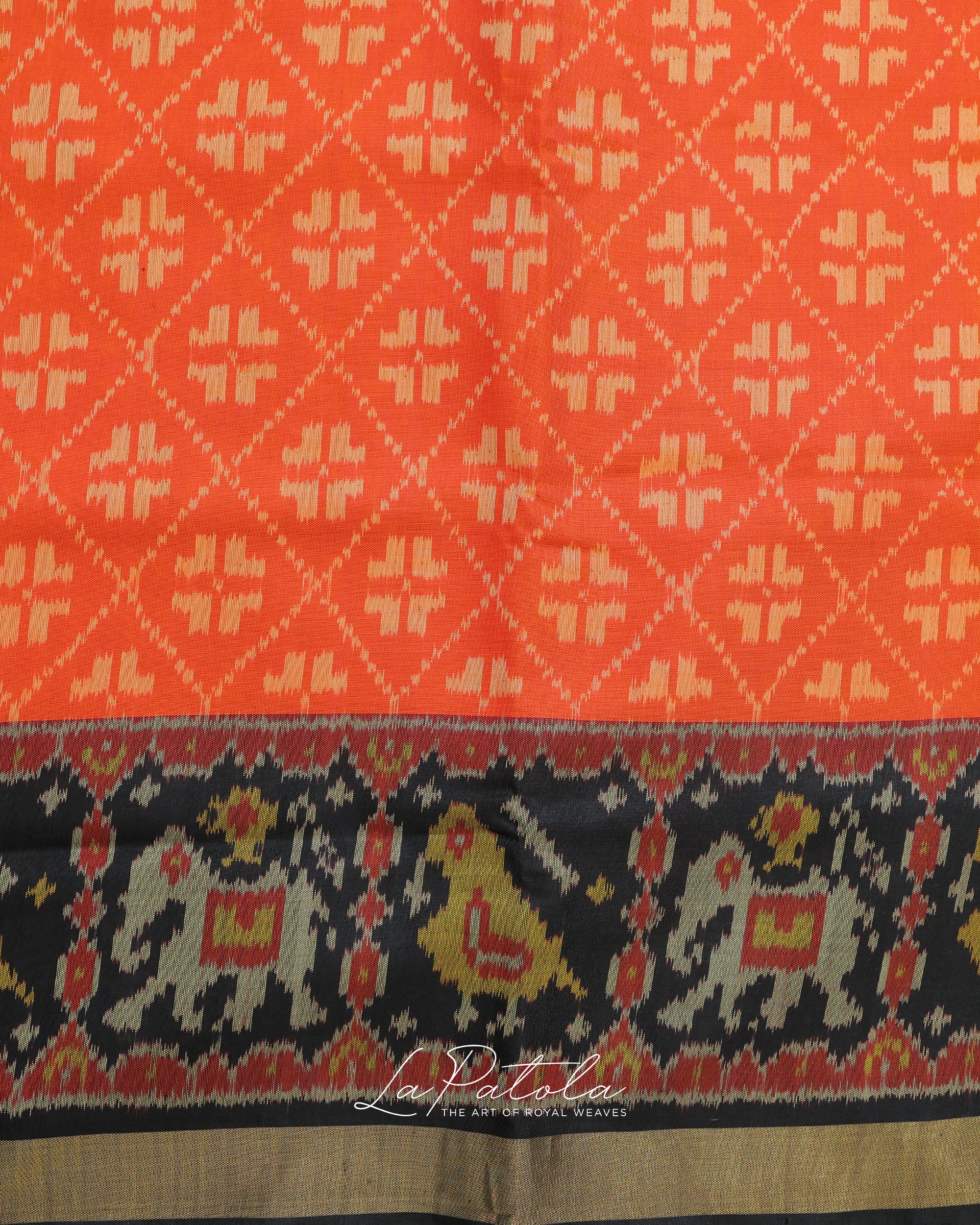 Orange Manek Chowk Patola Saree