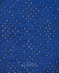 Royal Blue Floral Pallu Bandhej Saree
