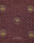 Coffee Brown Coin Motif Bandhej Saree