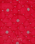Pink Floral Panel Bandhej Saree