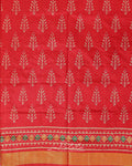 Vermilion Medallion Patola Saree