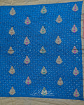Royal Blue Floral Pallu Bandhej Saree