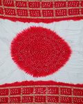 Red Statement Border Bandhej Saree