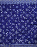 Purple Leaf Pallu Bandhej Saree