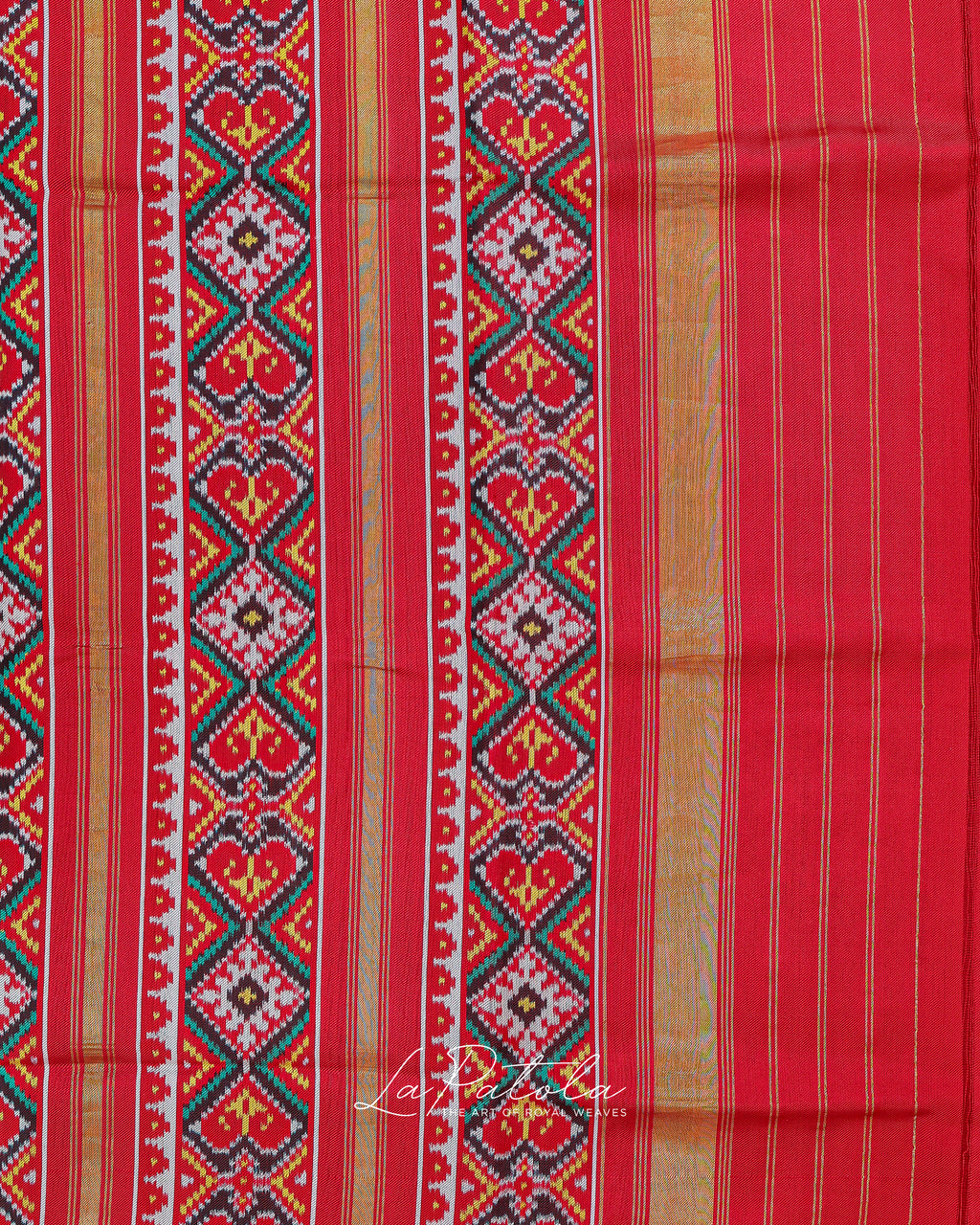Multicolour Diamond Ikat Patola Saree