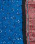 Ink Blue Buti Bandhej Saree