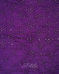 Violet Scattered Buti Bandhej Saree