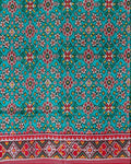Black Pink Geometric Patola Saree