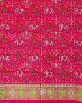 Rani Pink Navratan Panel Patola Saree