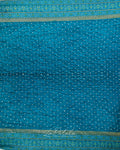 Teal Micro Dot Bandhej Saree