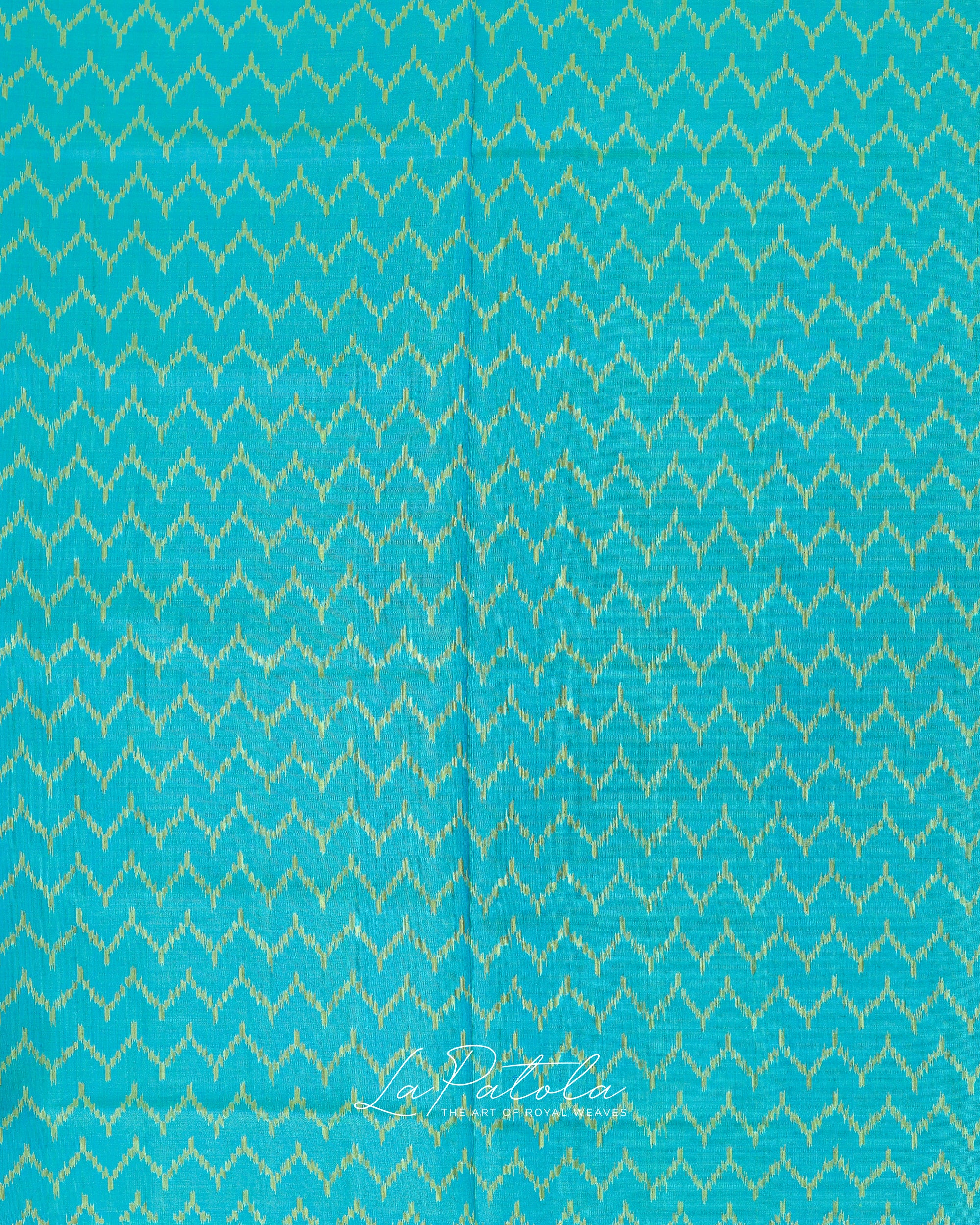 Pink Turquoise Stripe Patola Saree