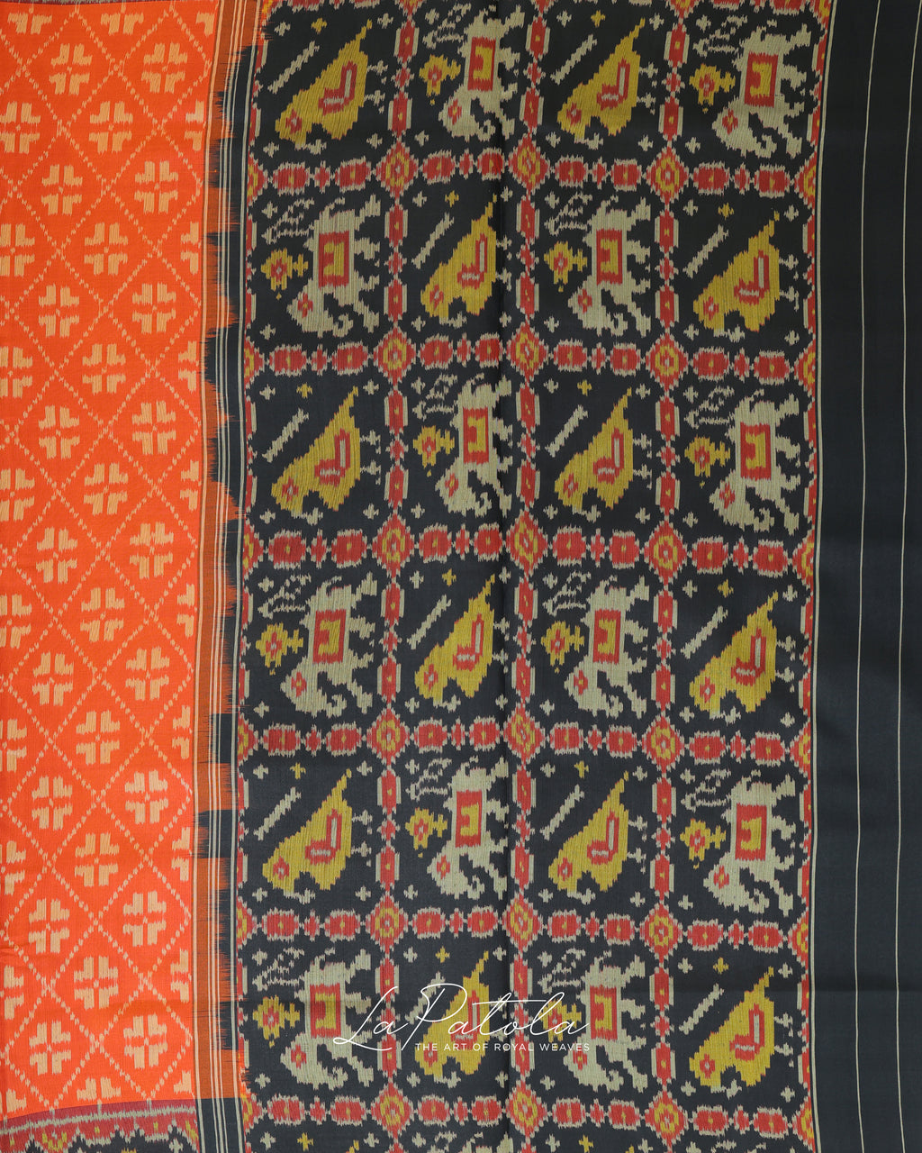 Orange Manek Chowk Patola Saree