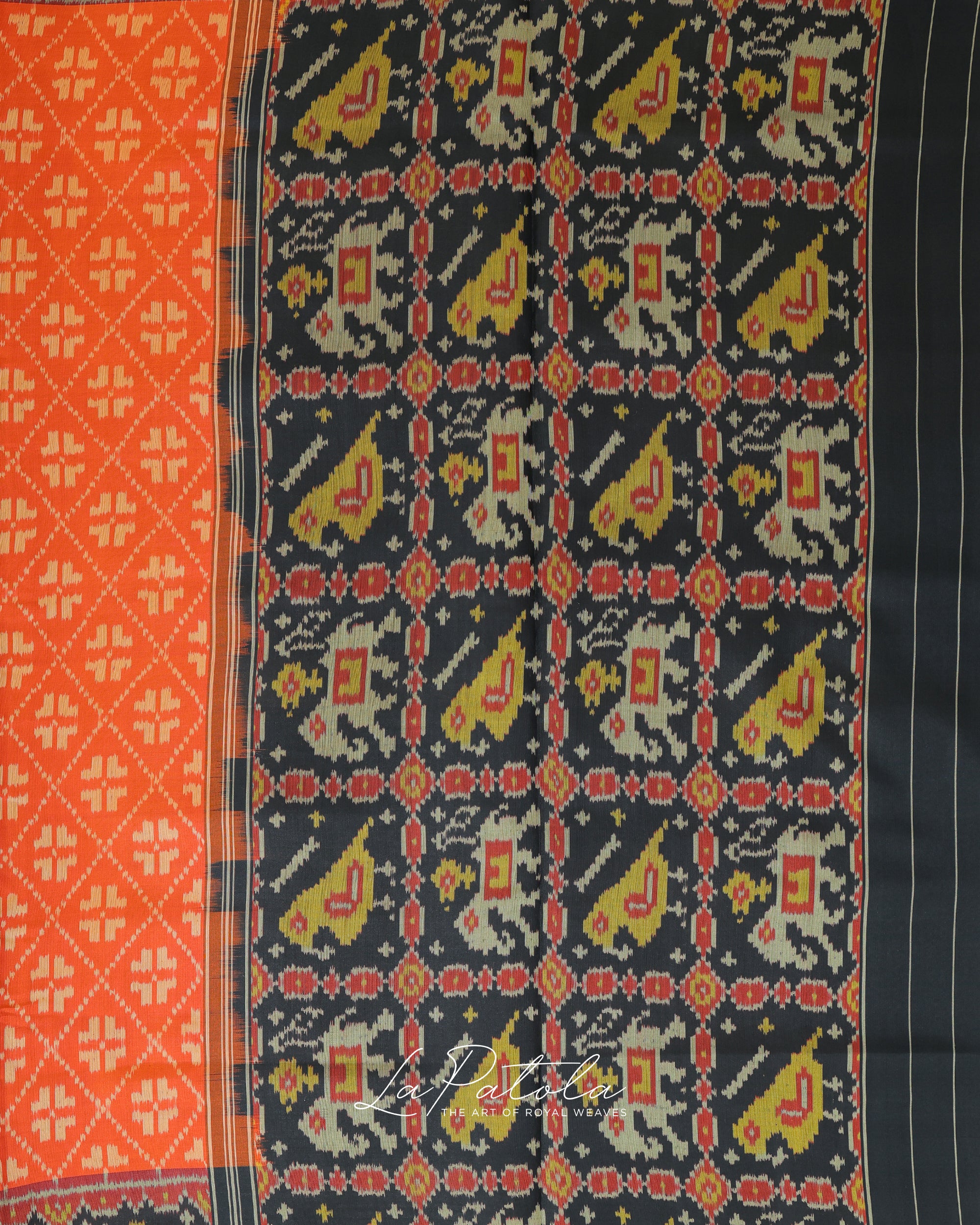 Orange Manek Chowk Patola Saree
