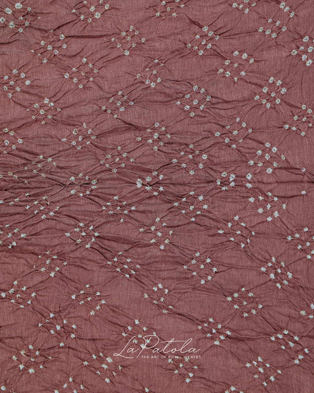Mauve Floral Buti Bandhej Saree