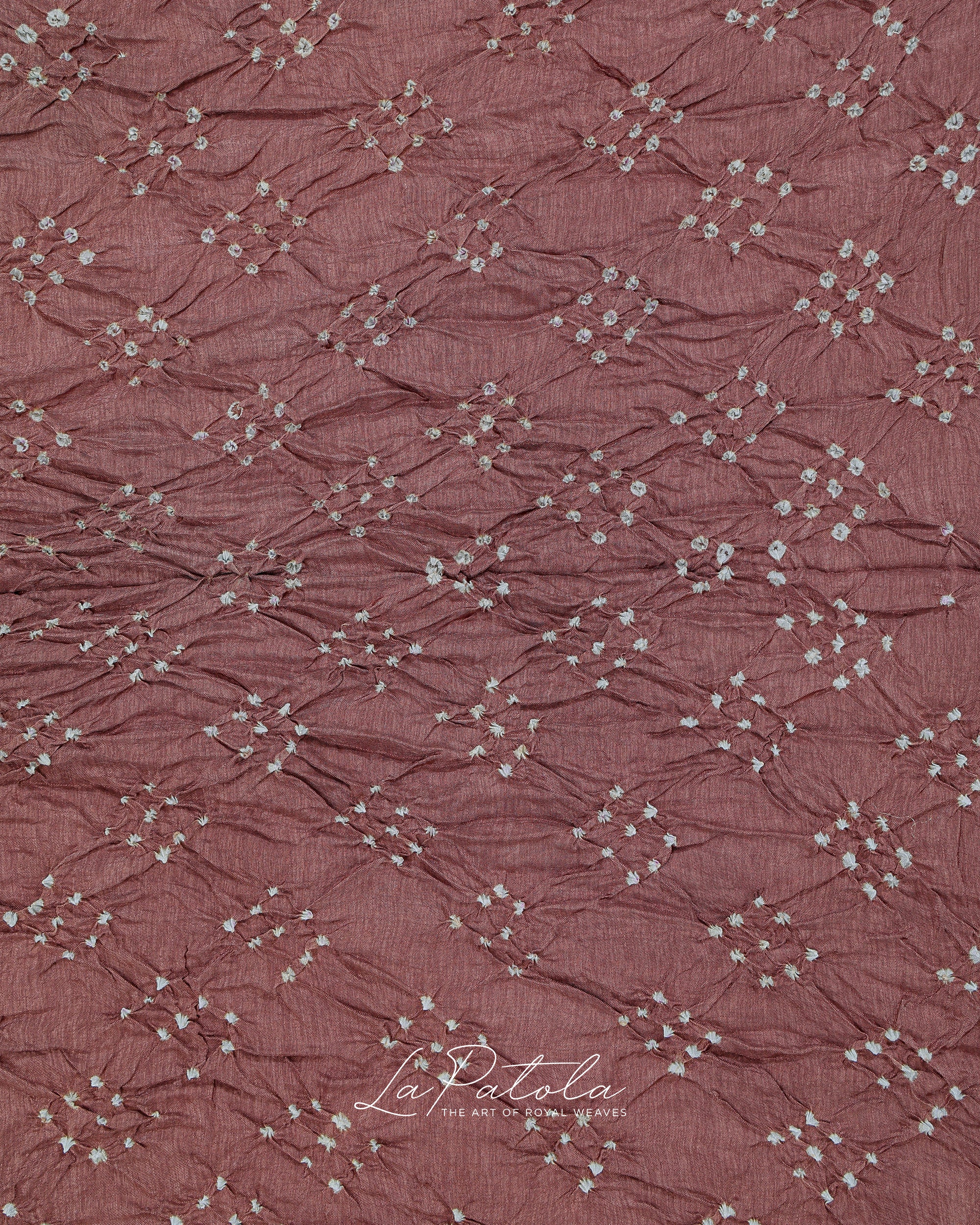 Mauve Floral Buti Bandhej Saree