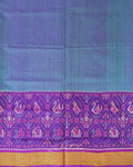 Fuchsia Teal Panel Patola Saree