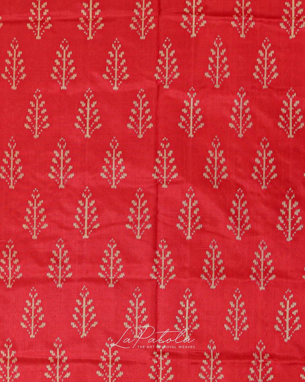 Vermilion Medallion Patola Saree