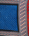 Cobalt Polka Bandhej Saree