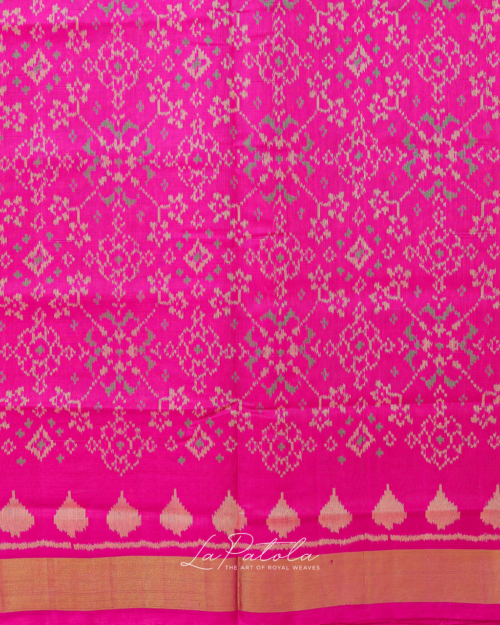 Fuchsia Pink Designer Patola Saree