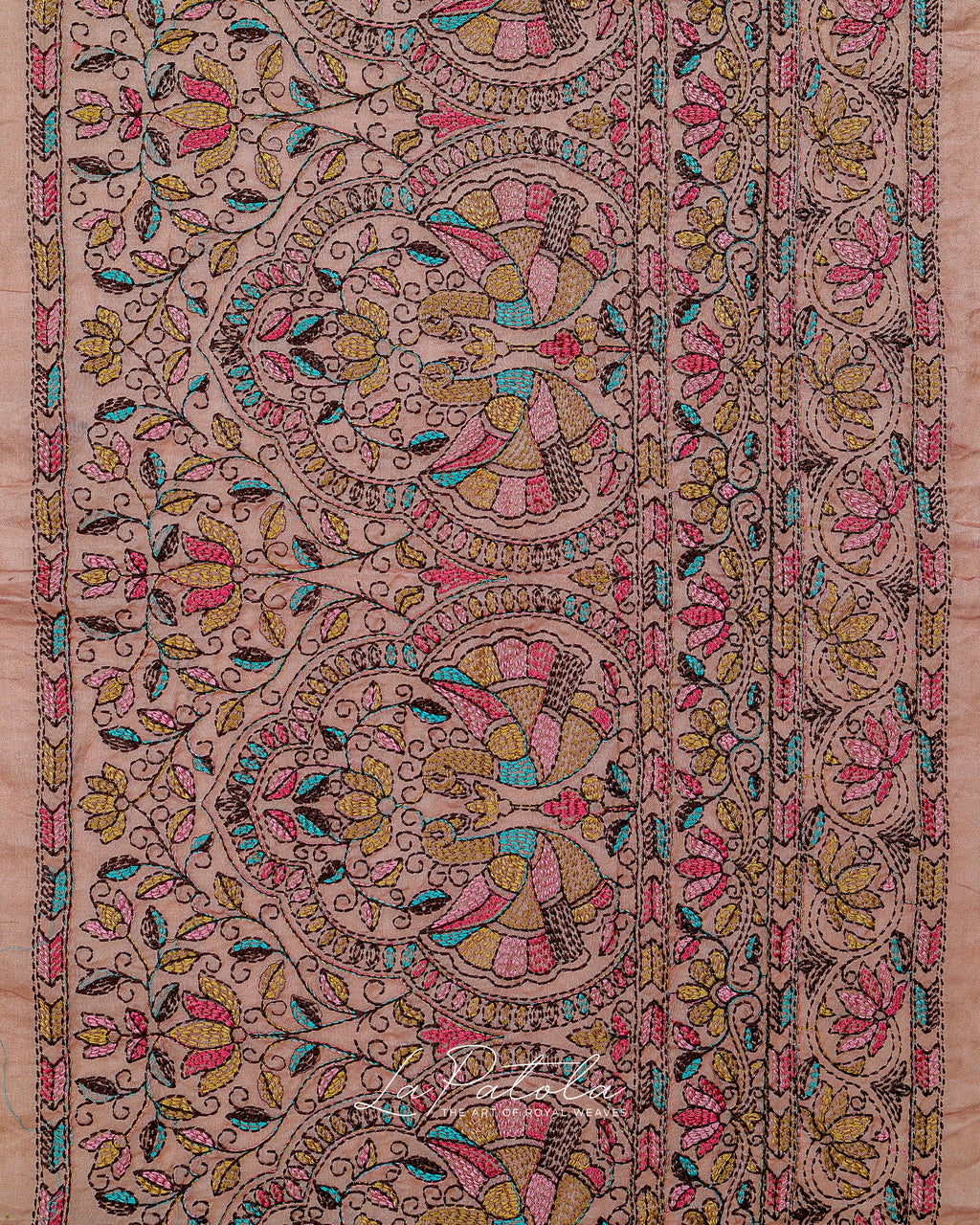 Blush Printed Pallu Bandhej Saree