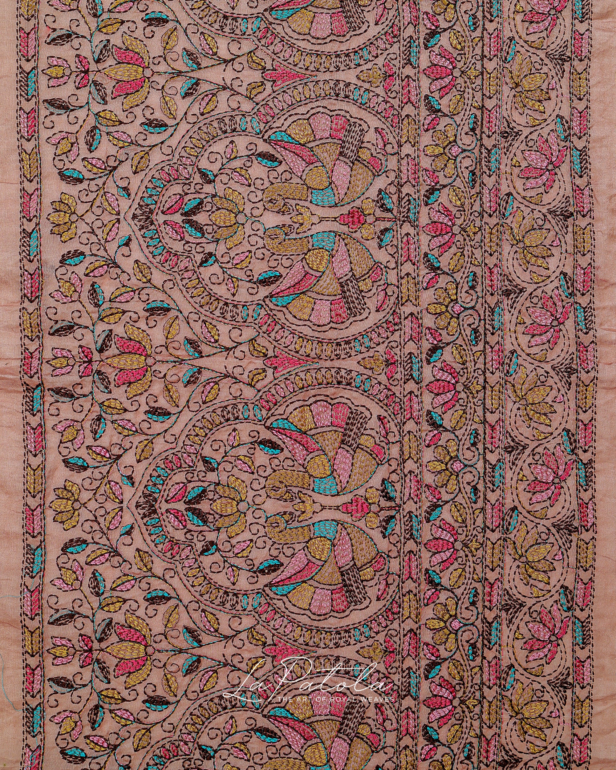 Blush Printed Pallu Bandhej Saree