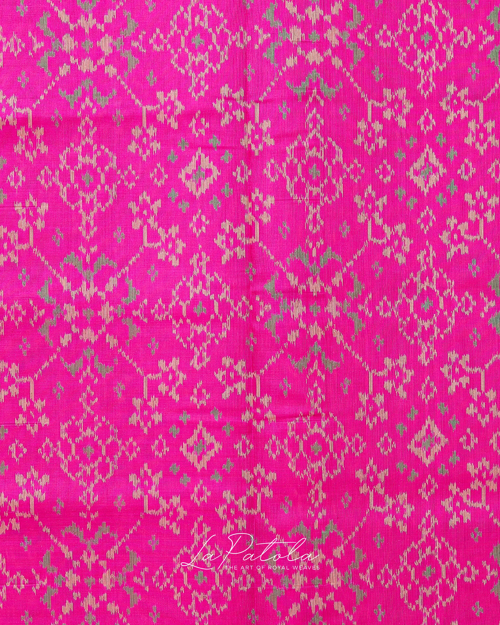 Fuchsia Pink Designer Patola Saree