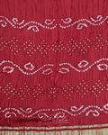 Maroon Gharchola Check Patola Saree