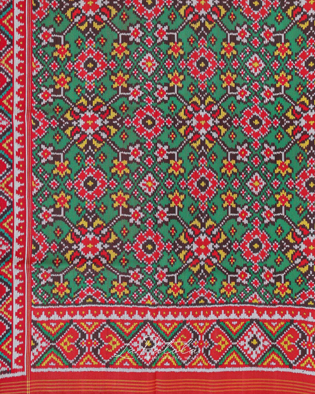 Multicolour Diamond Ikat Patola Saree
