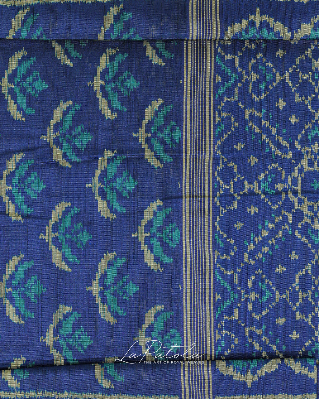 Navy Blue Buti Patola Saree