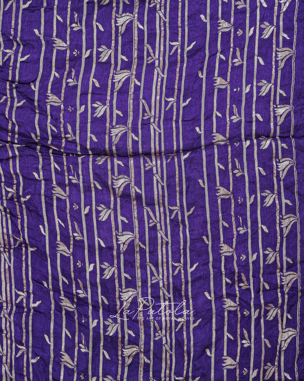 Purple Petal Dot Bandhej Saree