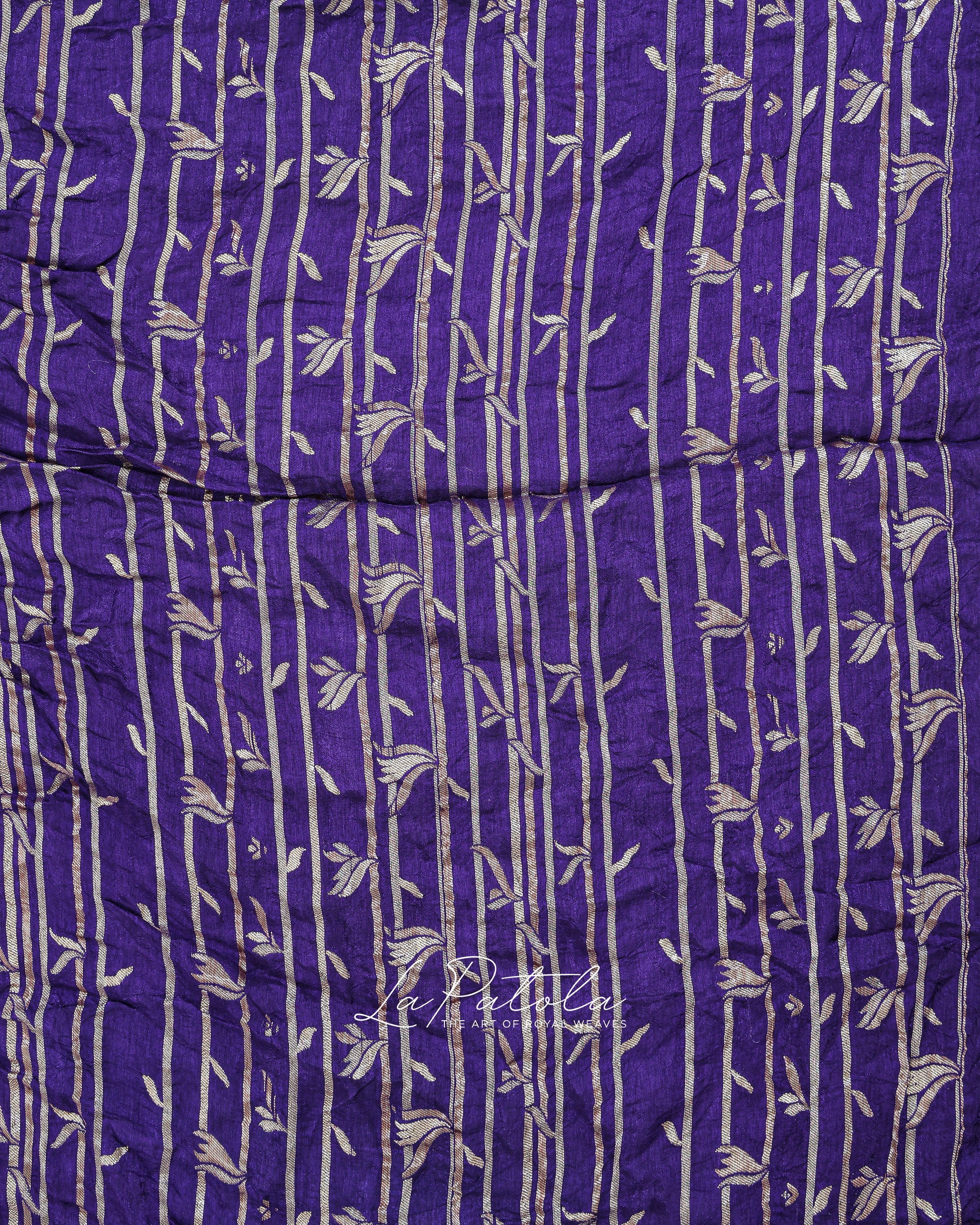 Purple Petal Dot Bandhej Saree