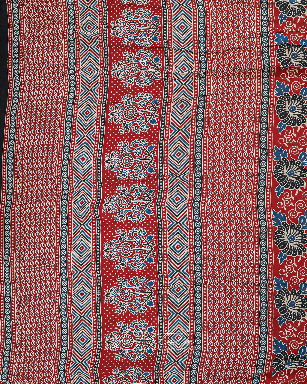 Ink Blue Buti Bandhej Saree