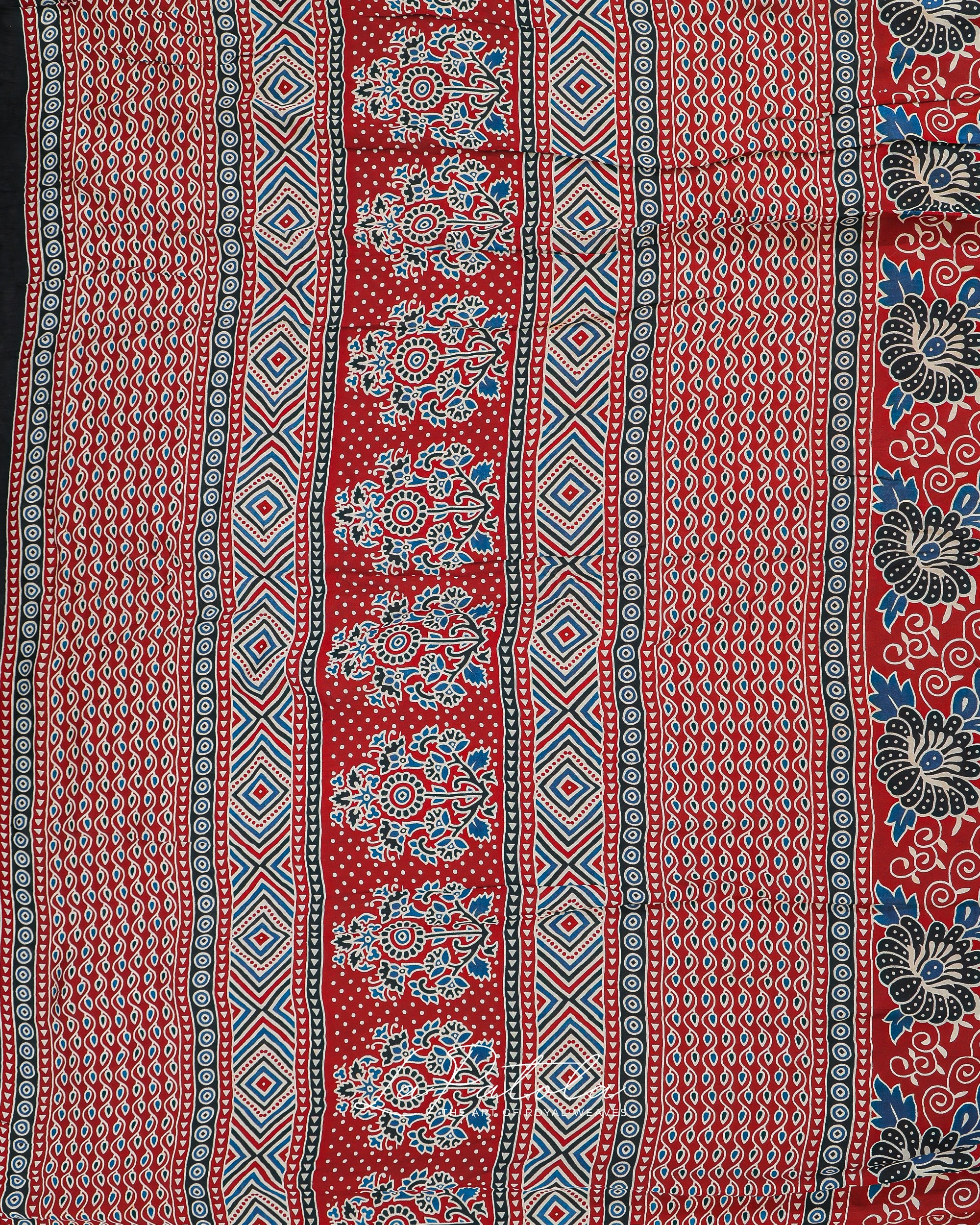 Ink Blue Buti Bandhej Saree