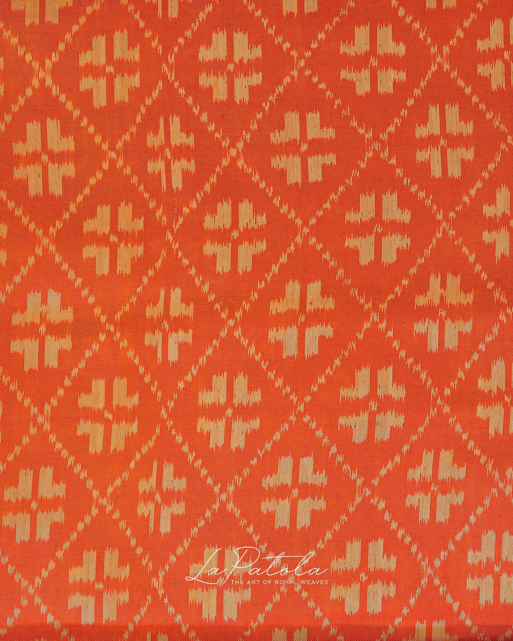 Orange Manek Chowk Patola Saree