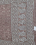 Taupe Micro Dot Bandhej Saree