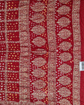 Brick Red Gharchola Bandhej Saree