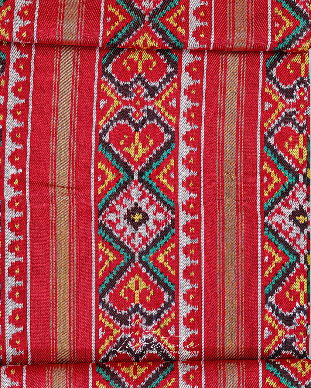 Multicolour Diamond Ikat Patola Saree