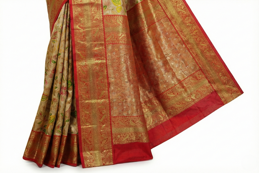 Silk Figure Glove Stone Work Saree