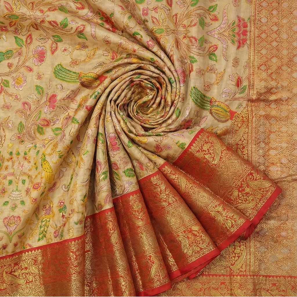 Silk Figure Glove Stone Work Saree