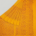 Pure Hazarbutti Silk Lemon Bandhej Saree