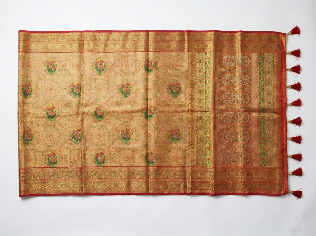 Silk Plated Design Saree with A2 Stone Work