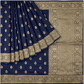 Banarasi Blue Bandhej Saree